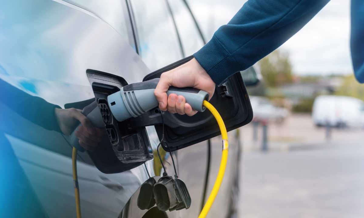 Carga para auto eléctrico.