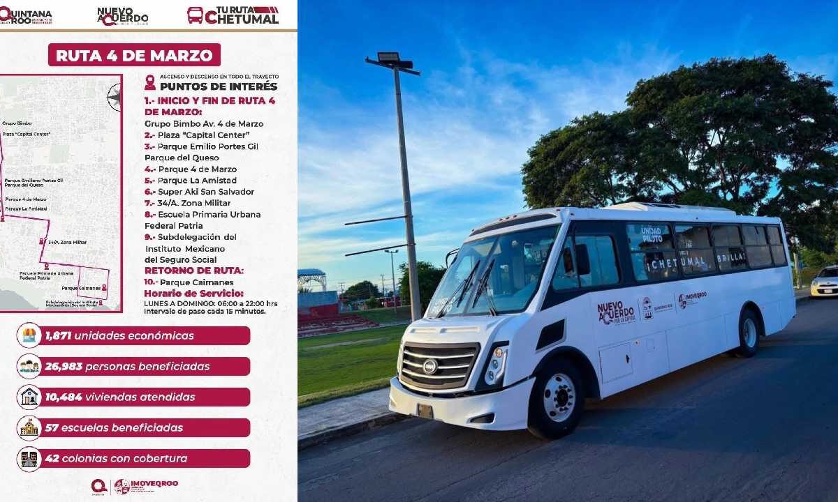 Nuevas rutas de transporte público.