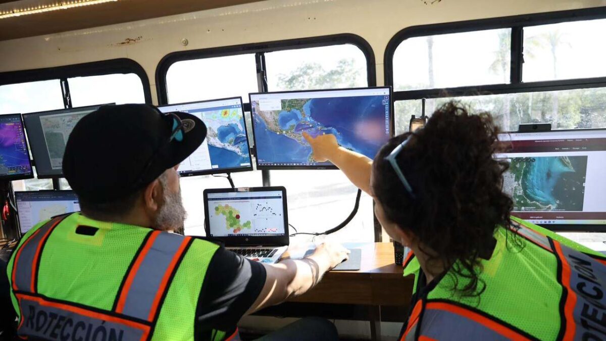 Monitoreo de incendios en el Tren Maya de Cancún.