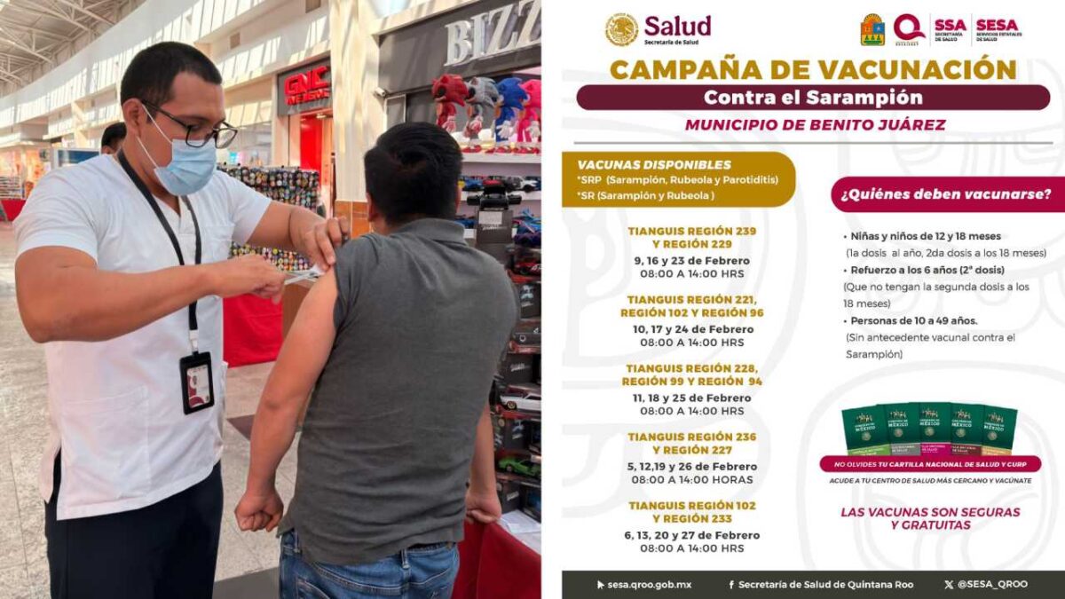 Refuerzan lucha contra el sarampión.