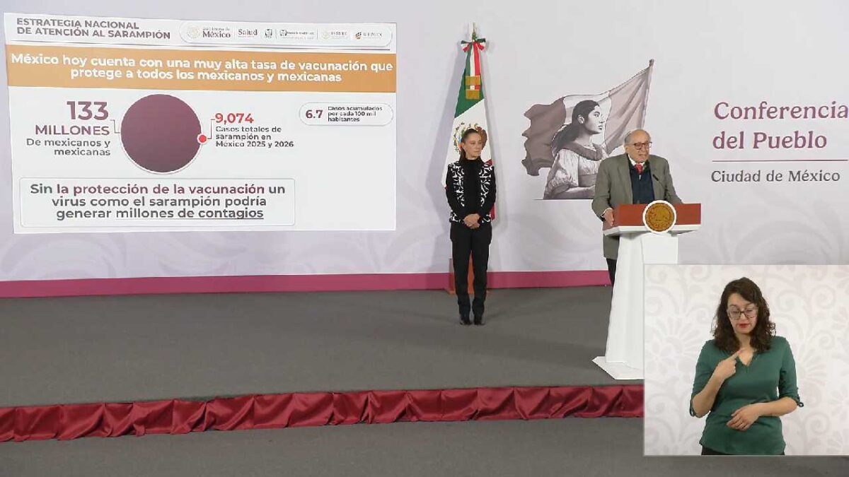 Hoy se dieron detalles del sarampión en México.