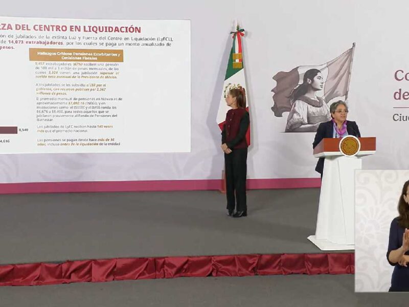 Sheinbaum propone frenar pensiones millonarias de exfuncionarios y ahorrar 5 mil mdp