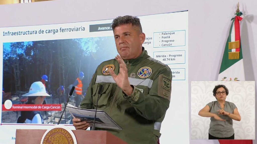 Terminal de carga del Tren Maya en Cancún, lista a fin de año.