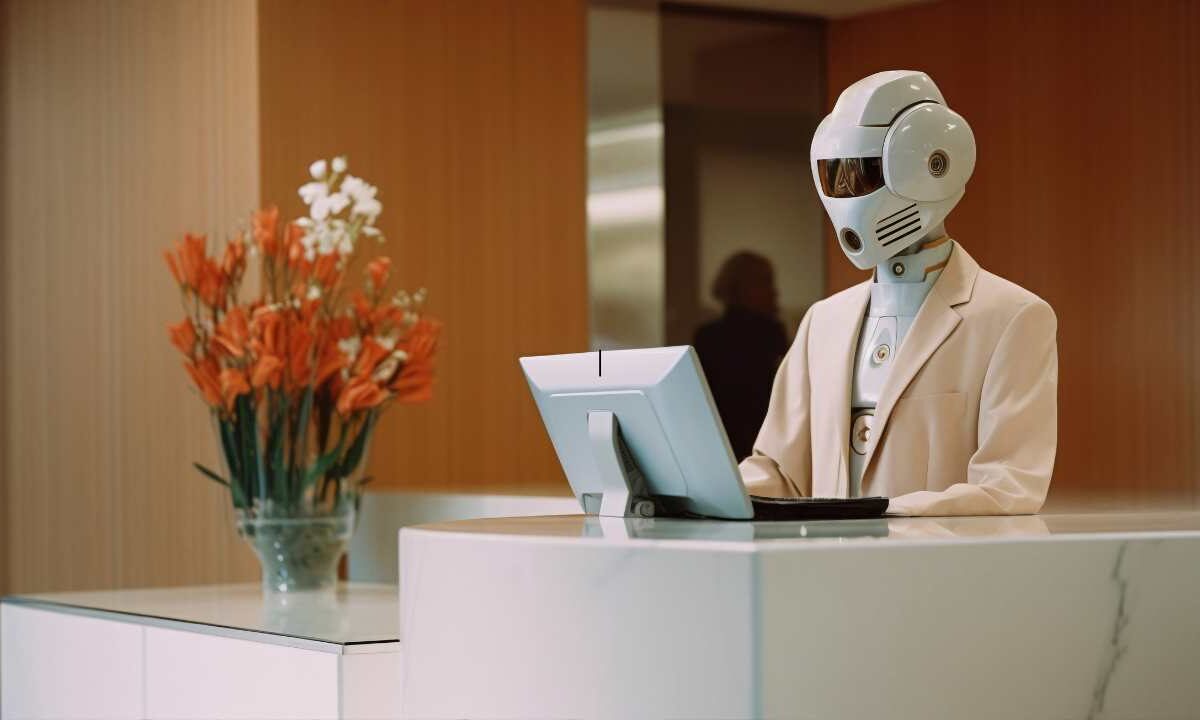 Imagen ilustrativa del uso de inteligencia artificial en hoteles.
