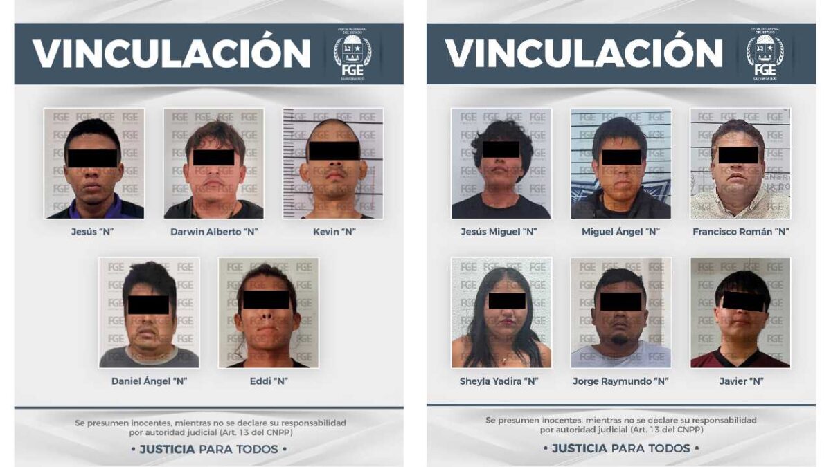 Vinculación a proceso contra 21 personas.