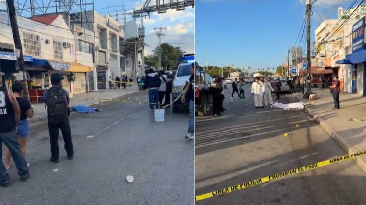 El hombre quedó en plena calle.
