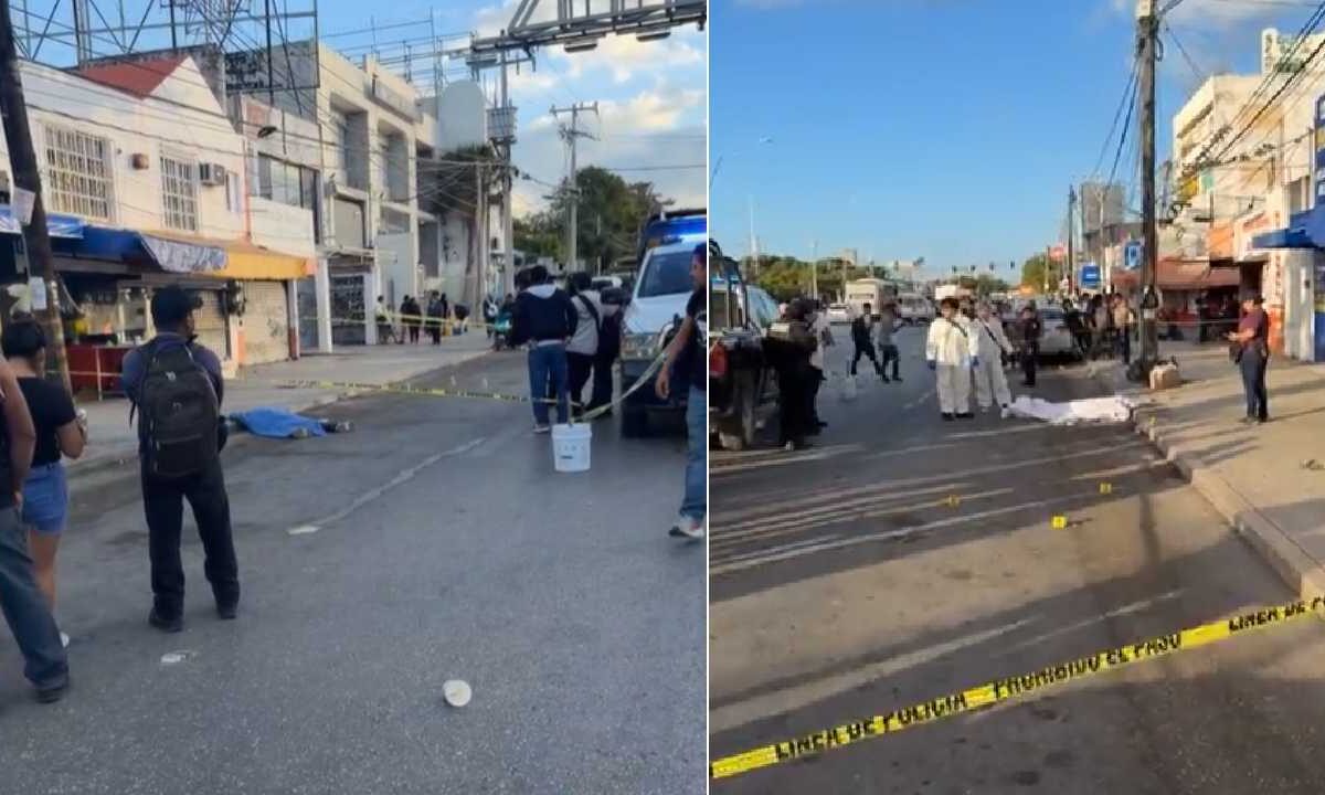 El hombre quedó en plena calle.