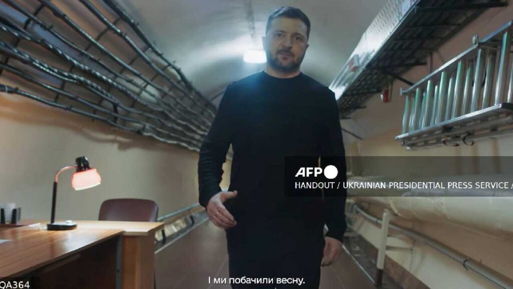 Zelenski revela el búnker secreto desde donde dirigió la defensa de Ucrania hace 4 años