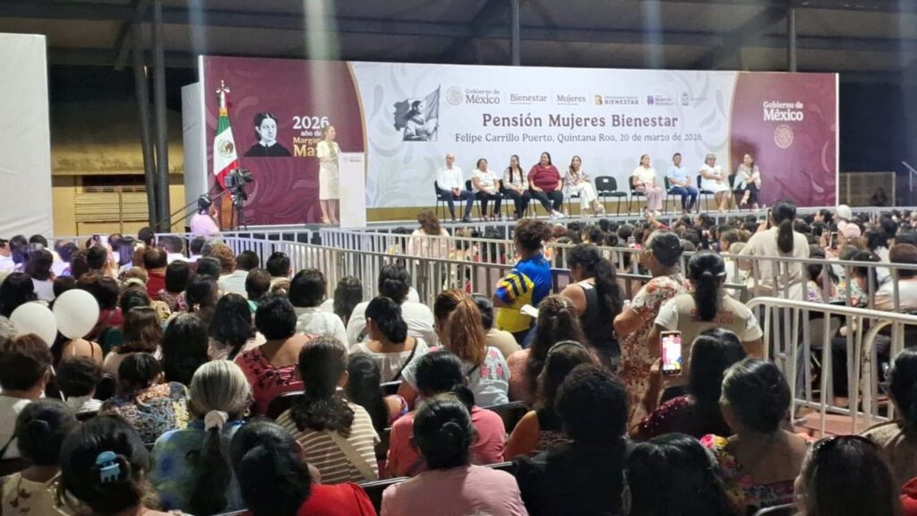 Pensión Mujeres Bienestar refuerza apoyo en zona Maya
