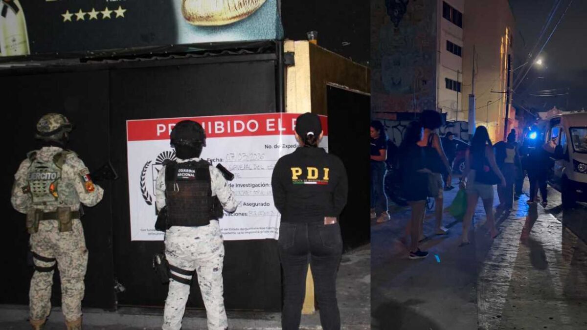 En Cancún fueron rescatadas 39 mujeres.