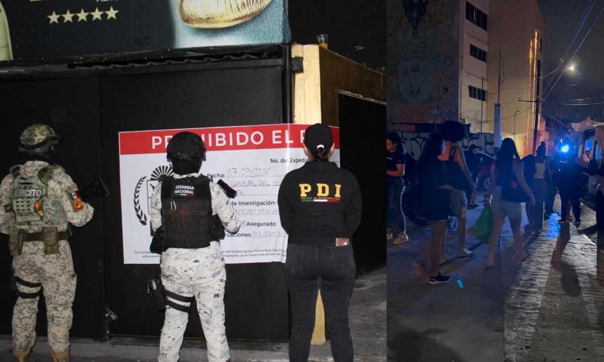 En Cancún fueron rescatadas 39 mujeres.