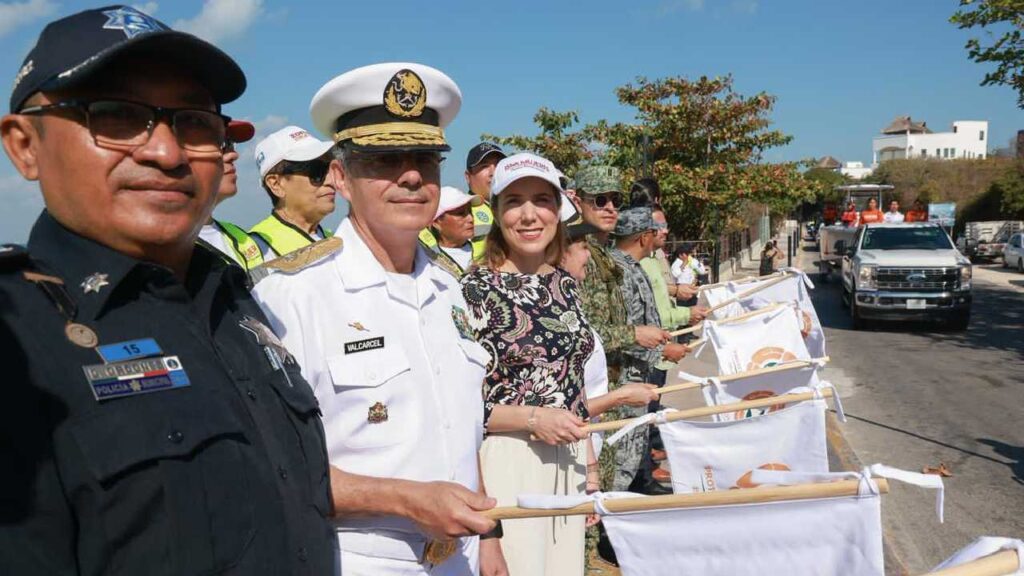 Atenea Gómez Ricalde da el banderazo al operativo de Semana Santa en Isla Mujeres (video)