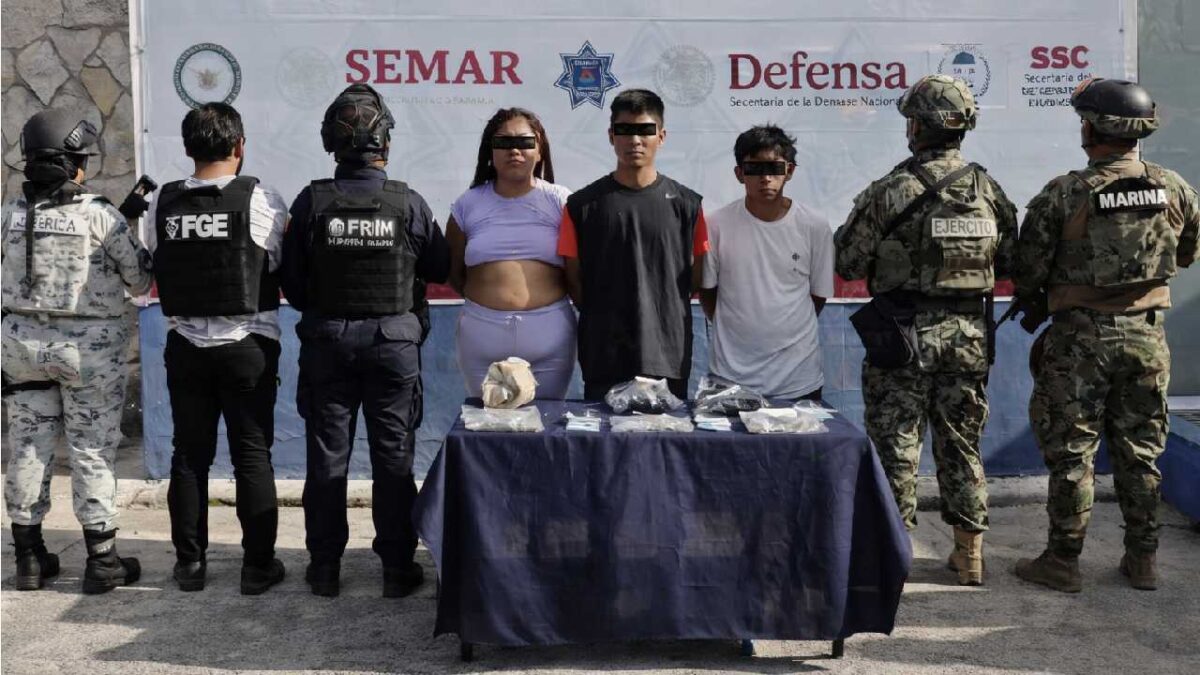 Detenidos con narcóticos.