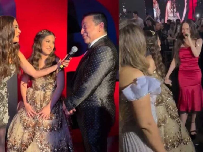 Belinda sorprende en lujosa fiesta de XV años en Tabasco junto a J Balvin y Xavi