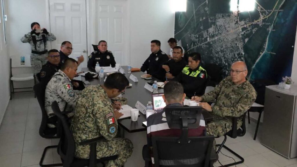 Blindan Tulum para las vacaciones de Semana Santa; reunión de altos mandos en seguridad