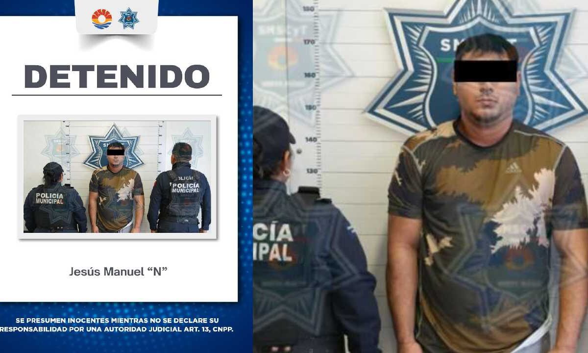 Cae sujeto por retención de colombianas.