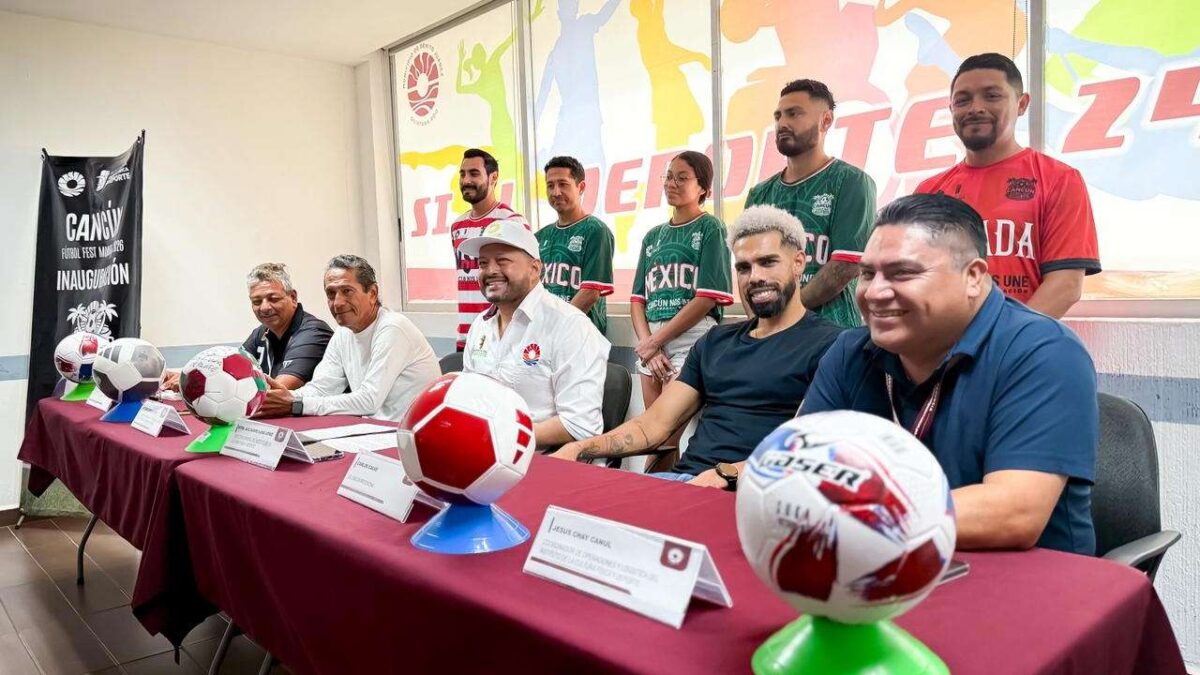 Anuncio del Cancún Futbol Fest Mundial 2026,