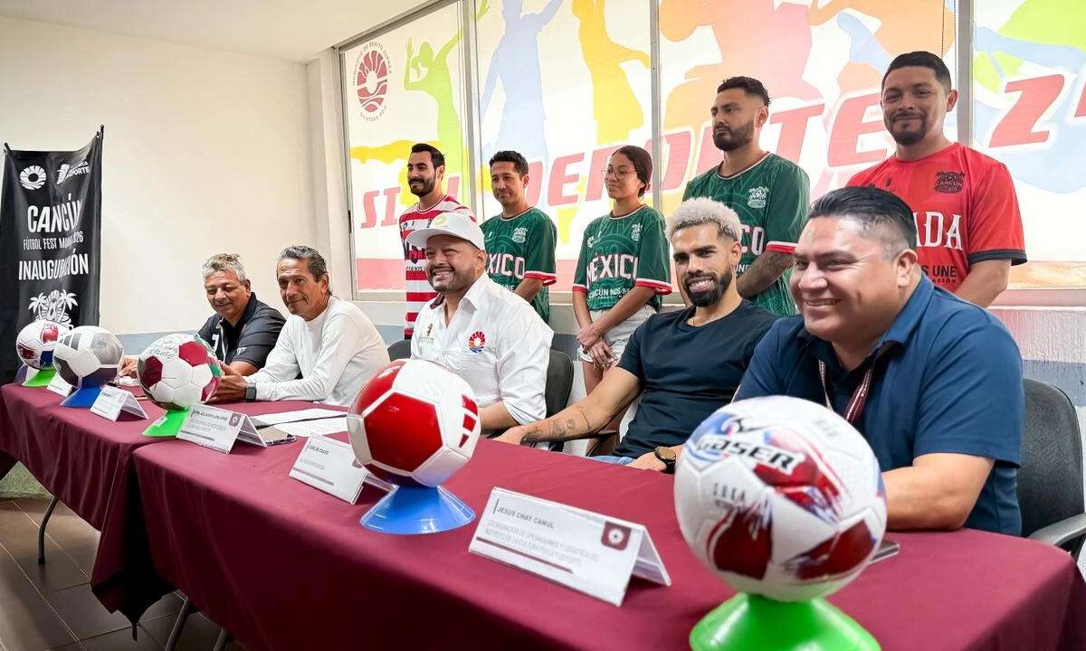 Anuncio del Cancún Futbol Fest Mundial 2026,