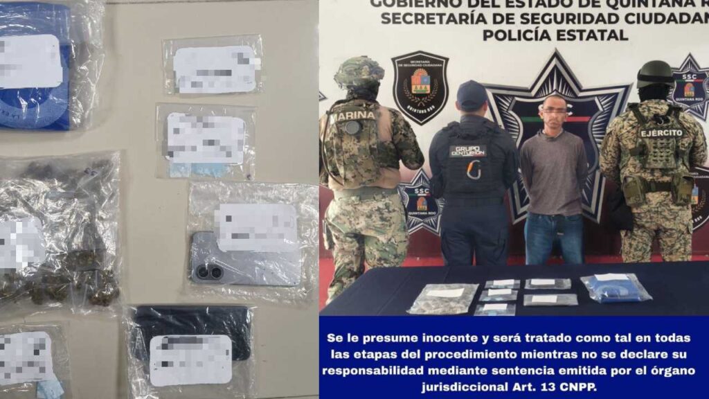Capturan a presunto “tirador” de drogas del cártel "Los Pelones" por el rumbo de Punta Sam