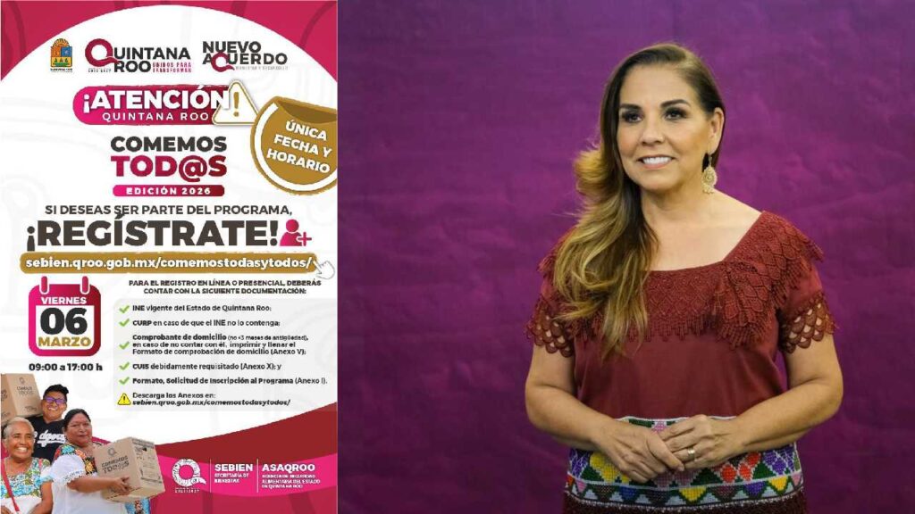 Comemos todos, registro 2026: inicia en Quintana Roo y busca beneficiar a 60 mil familias