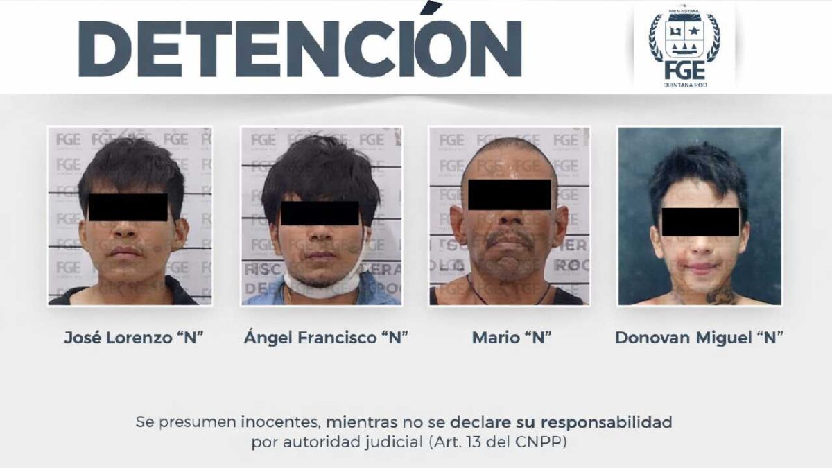 Capturan a presuntos integrantes de grupo delictivo.