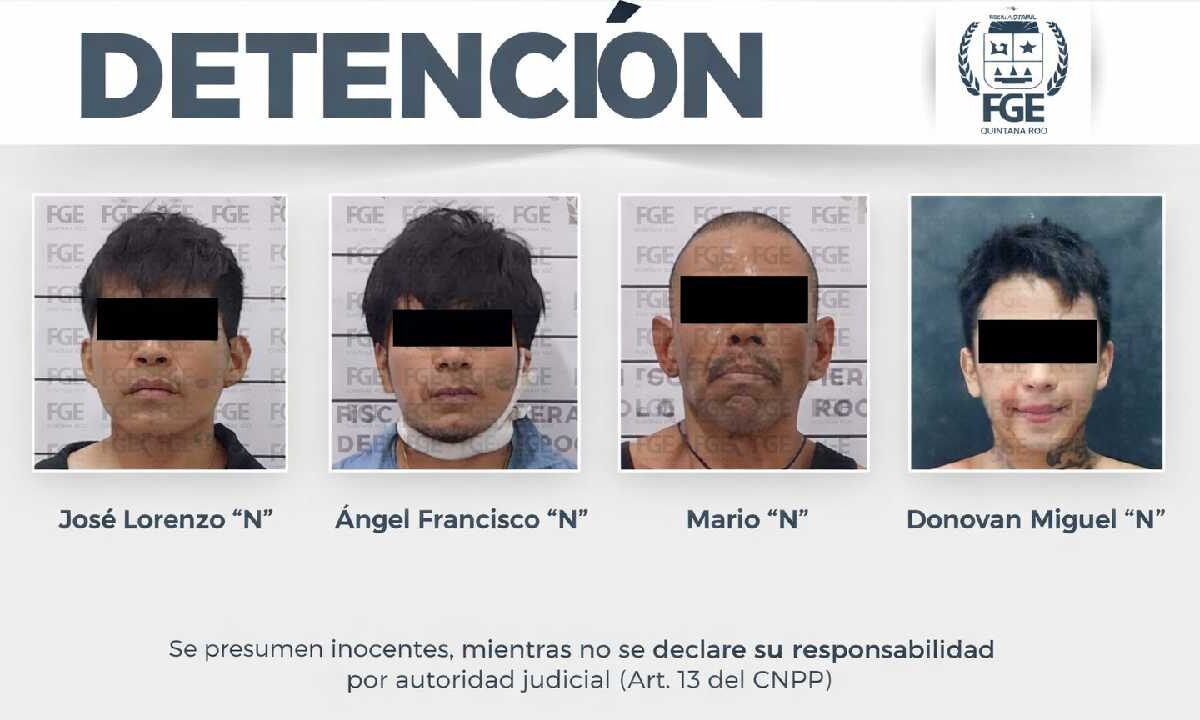Capturan a presuntos integrantes de grupo delictivo.