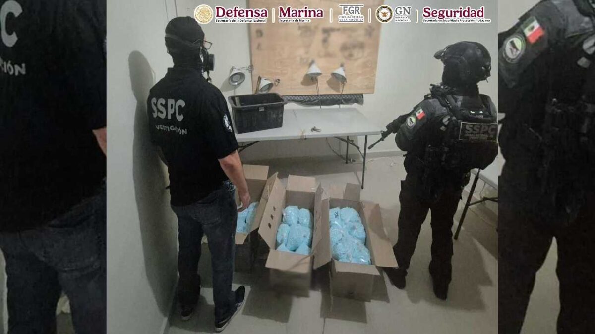 Aseguran millones de dosis de fentanilo.