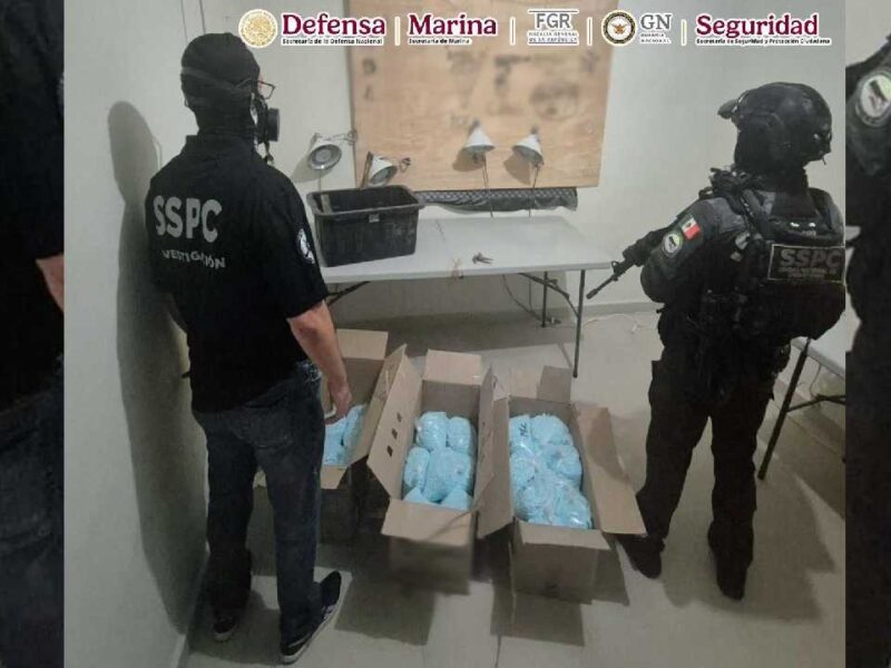 Decomisan 14 millones de dosis de fentanilo tras operativo en Colima