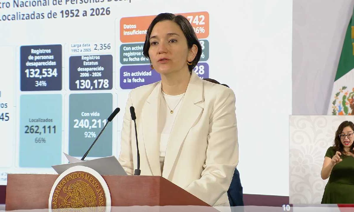 Revelan cifras de personas desaparecidas.