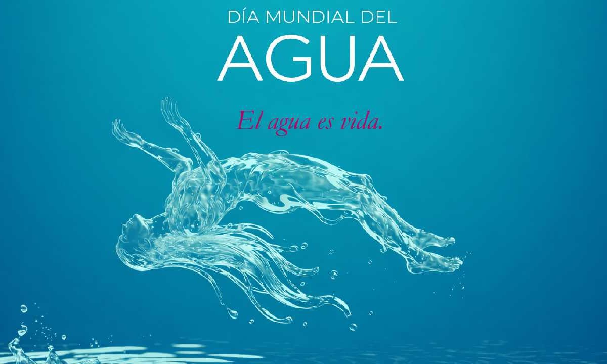 Cartelera por el Día Mundial del Agua.