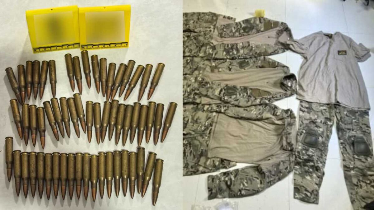 Aseguran droga, armas, cartuchos y otros objetos en Lázaro Cárdenas.