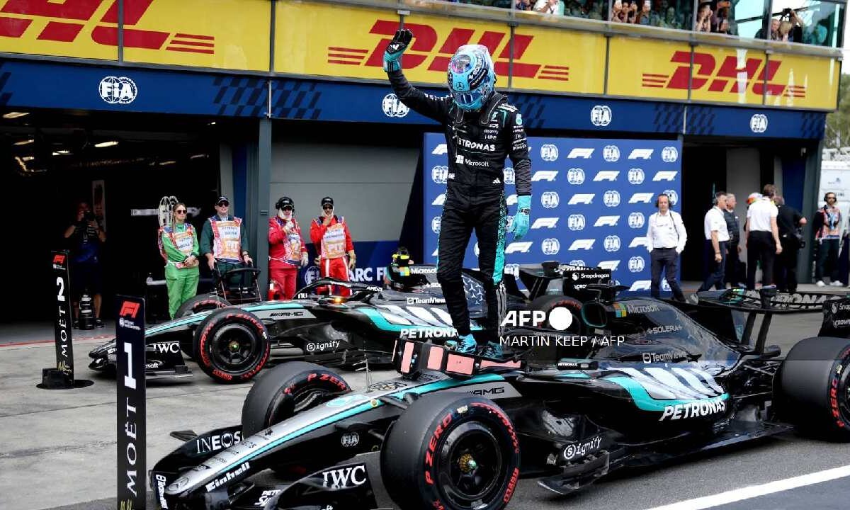 Russell superó al italiano Kimi Antonelli por 293 milésimas