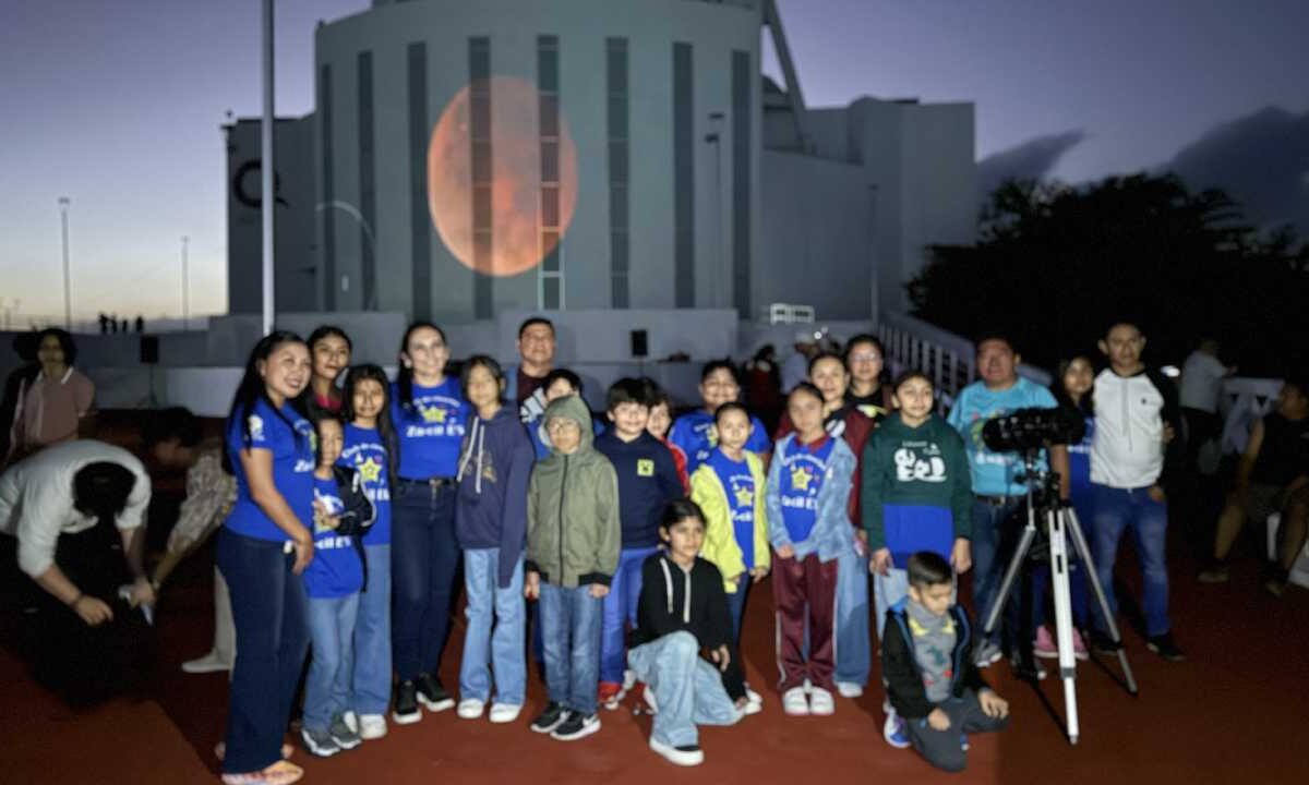 La Luna Roja se pudo observar en Chetumal.