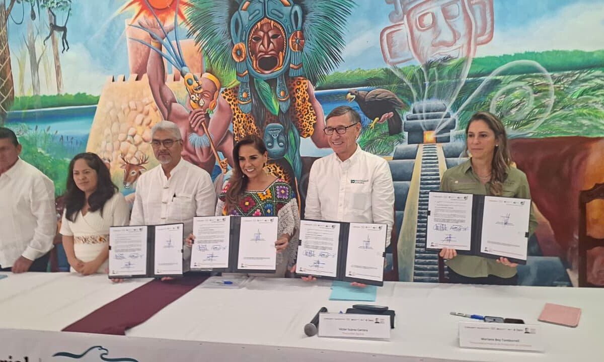 Mara Lezama firma alianza contra la deforestación en la Selva Maya. Se prohíbe regularizar tierras taladas ilegalmente.