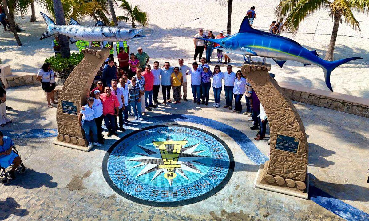 Malecón Rueda Medina en Isla Mujeres