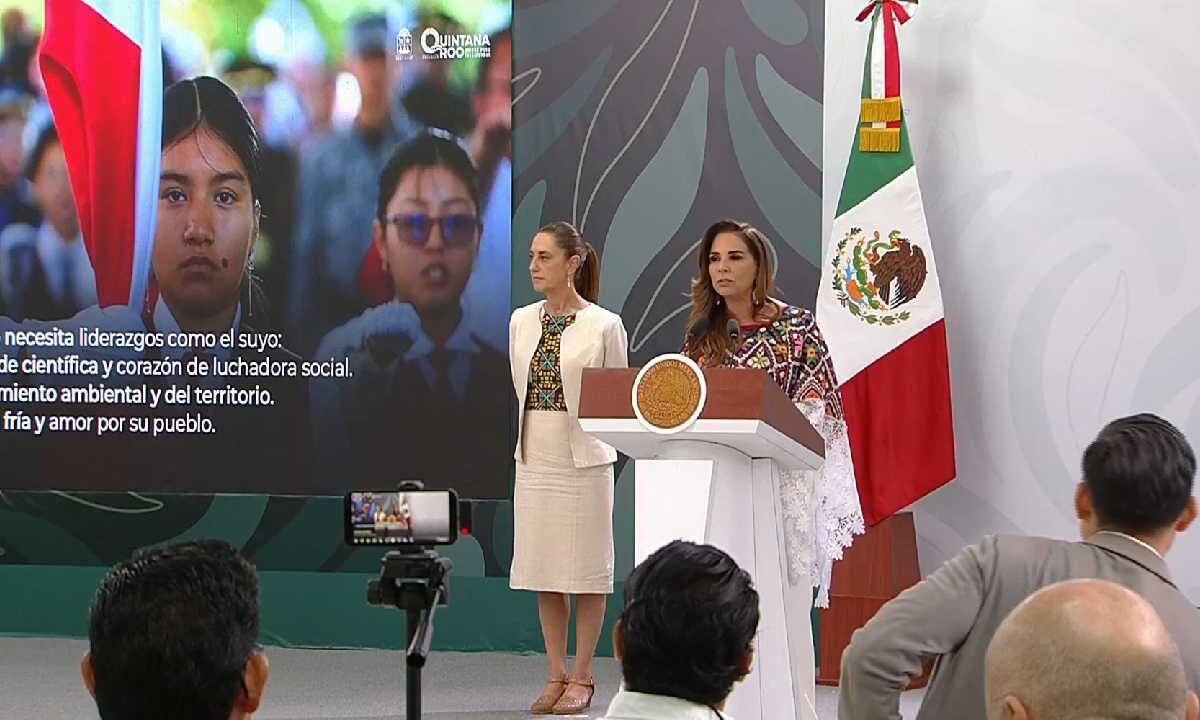 Mara Lezama destaca obras y proyectos en la entidad.