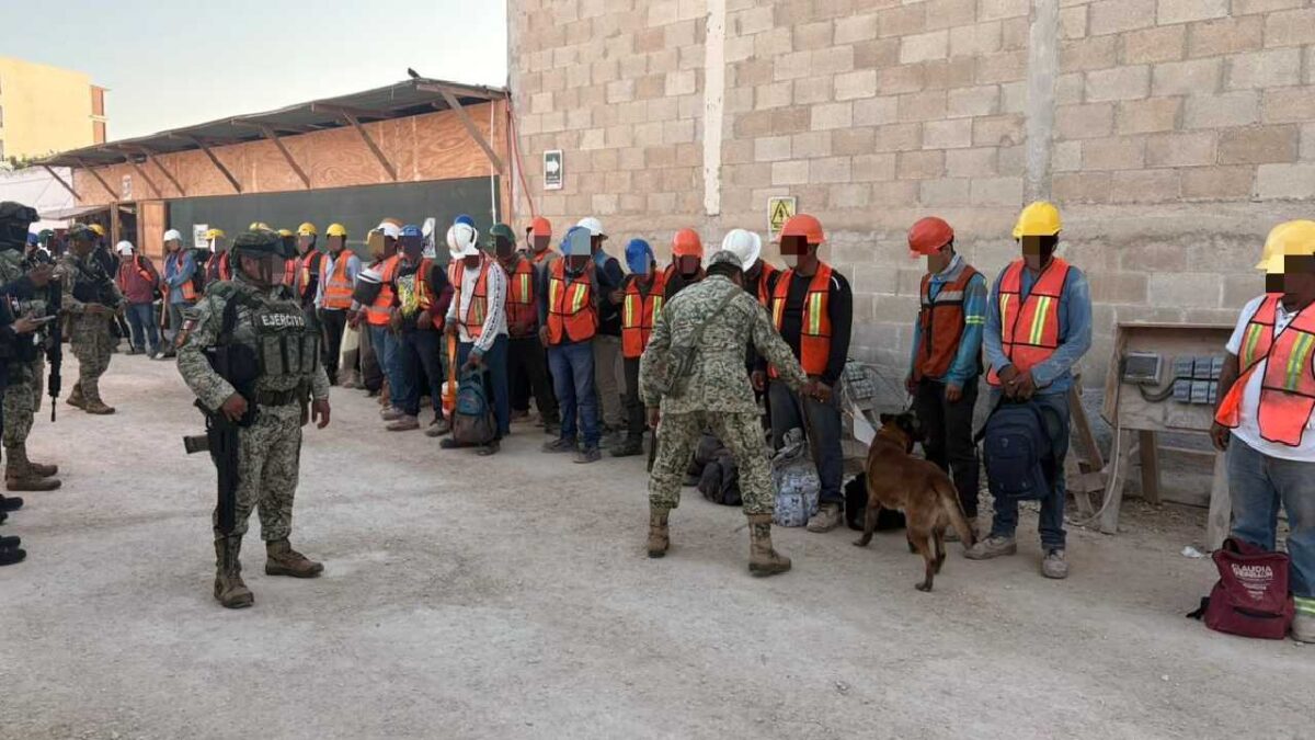 Intensifican operativos fuerzas federales en obras.
