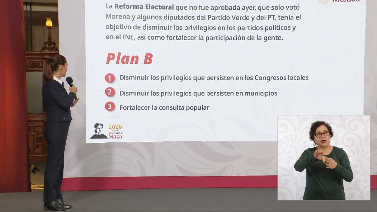 Presentan Plan B de reforma electroal.