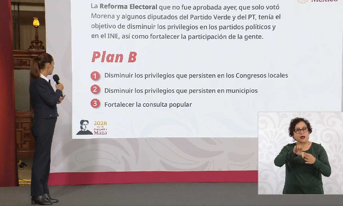 Presentan Plan B de reforma electroal.