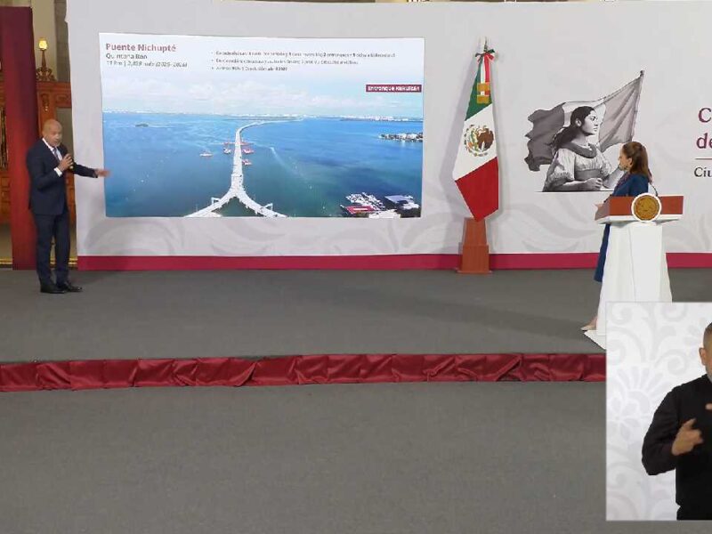 Puente Vehicular Nichupté: con avance de 95%; prevén abrirlo a la circulación en abril, afirma Esteva Medina