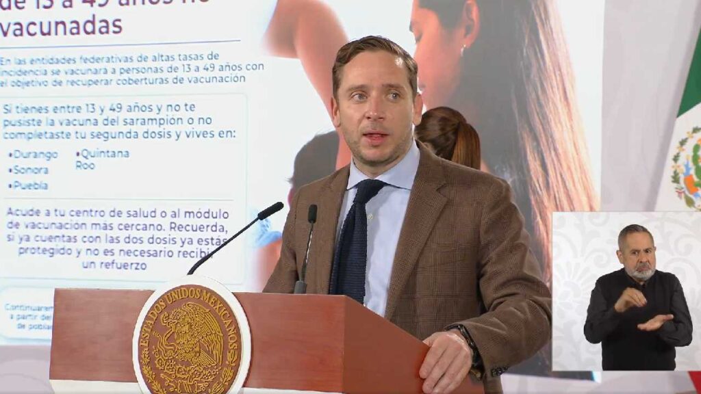 Quintana Roo, sin tendencia a la baja en casos de sarampión entre personas de 13 a 49 años: Eduardo Clark