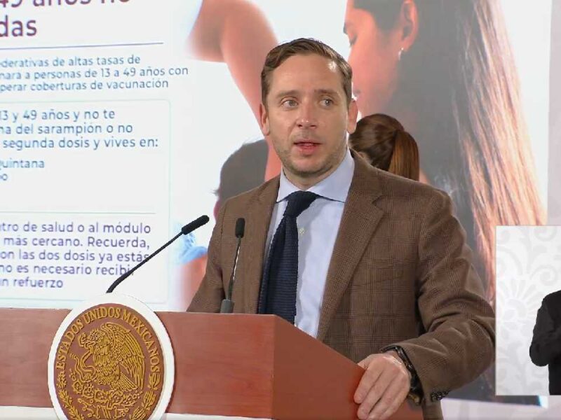 Quintana Roo, sin tendencia a la baja en casos de sarampión entre personas de 13 a 49 años: Eduardo Clark