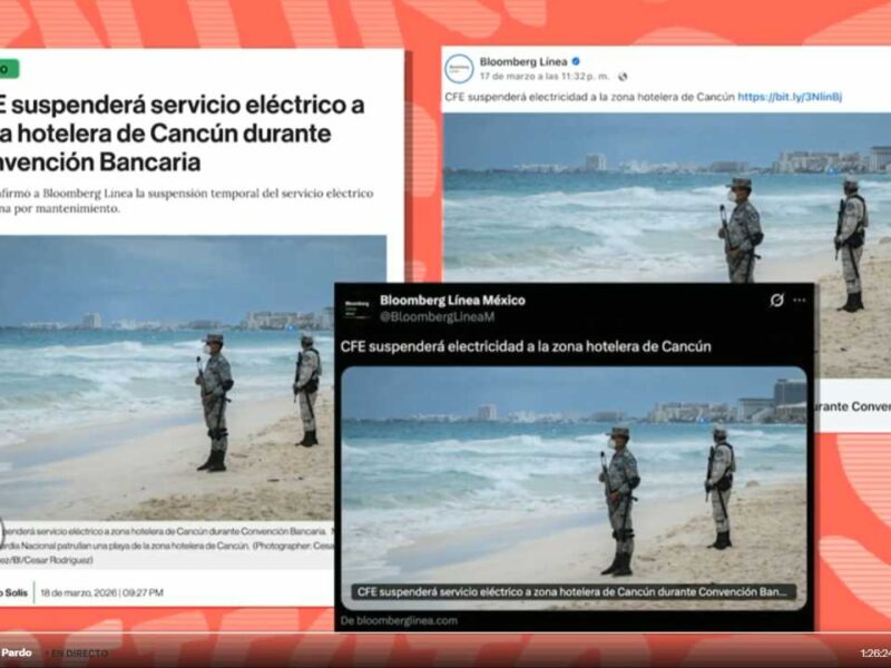 Reiteran en el “Detector de Mentiras” que es falso que CFE bajó el “swich” en la Convención Bancaria en Cancún
