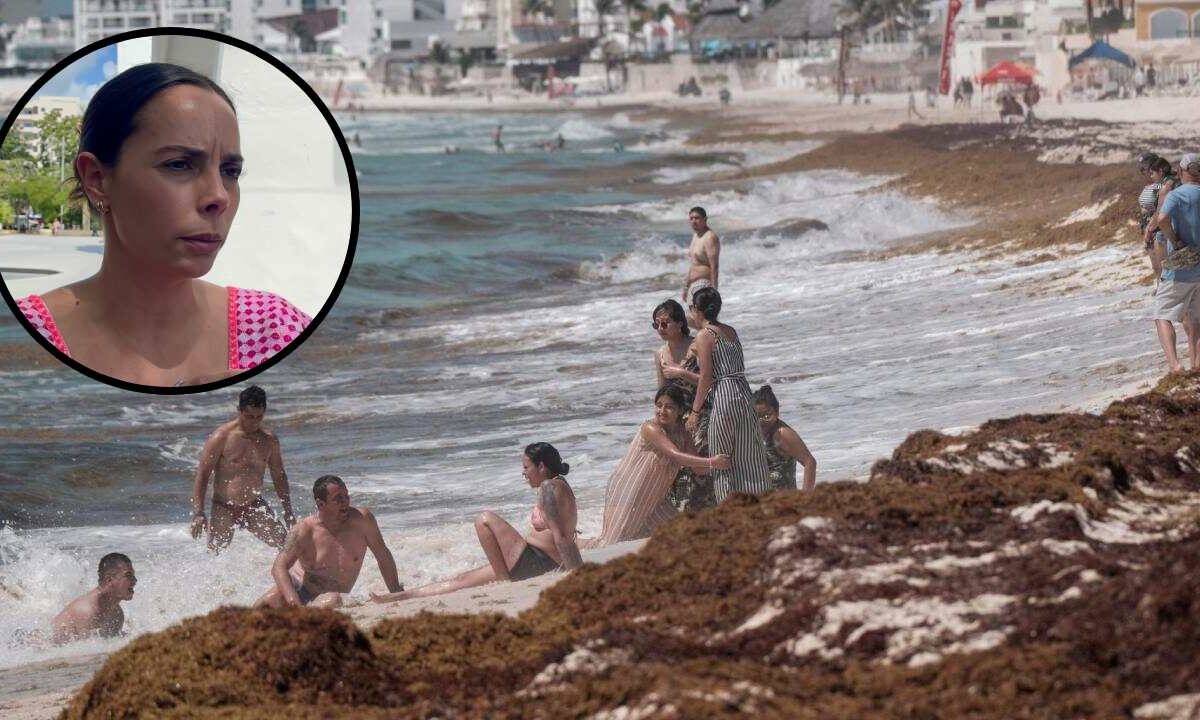 Cancún impulsa la recolección de sargazo en altamar como estrategia para reducir el recale en Playa Coral y otros arenales.
