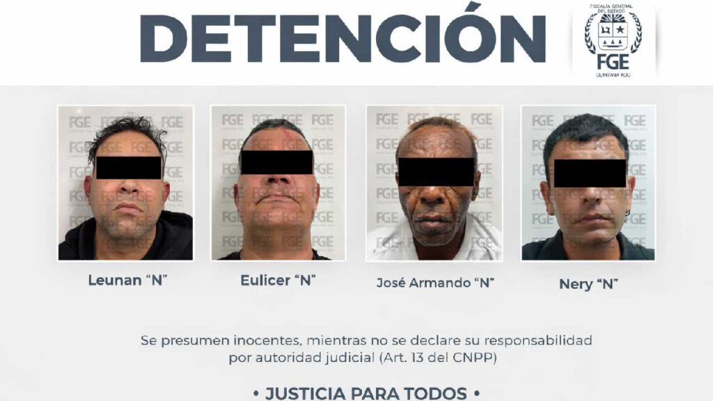 Detenidos con droga en Cancún.