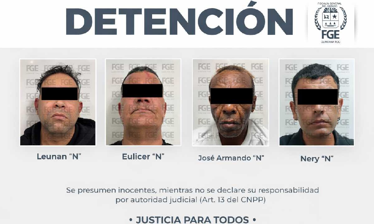 Detenidos con droga en Cancún.