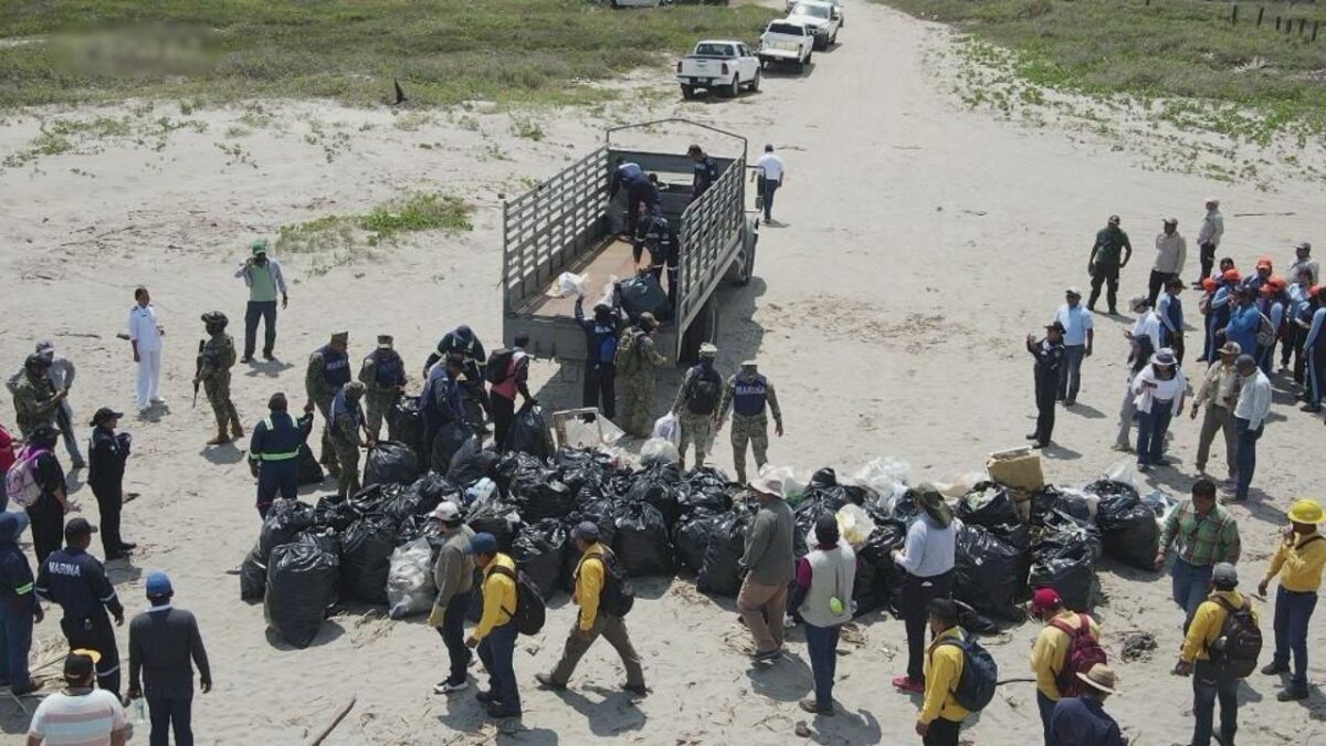 Retiran +700 toneladas de hidrocarburos en el Golfo de México