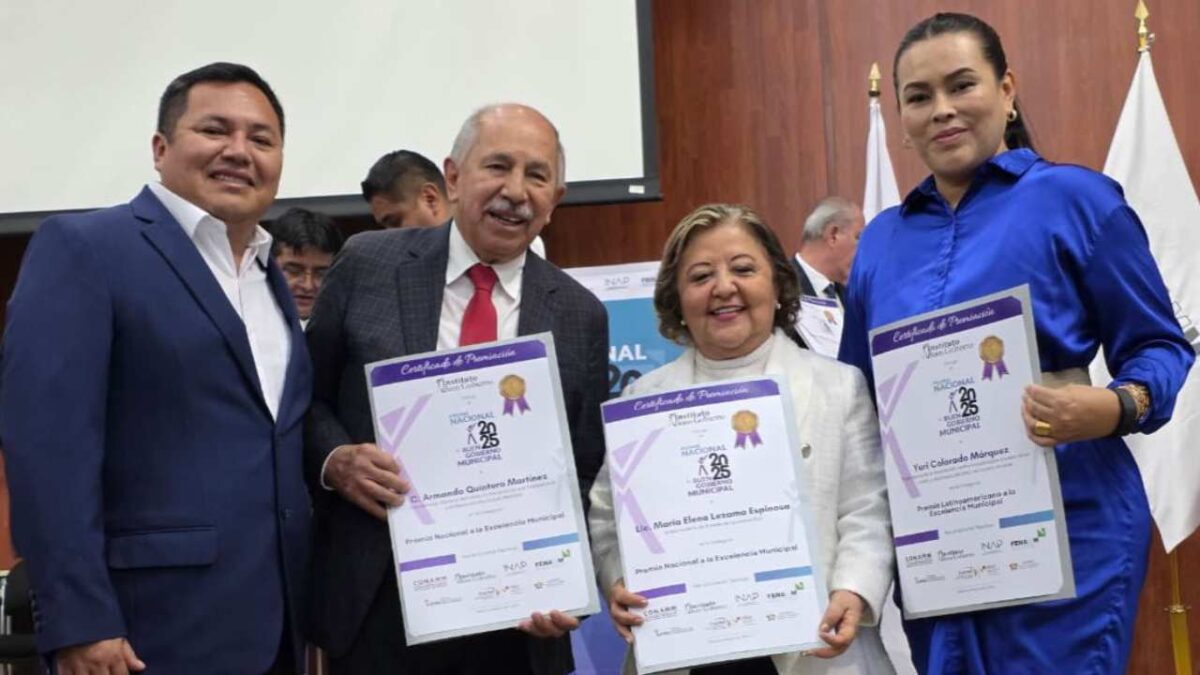 Mara Lezama recibe el Premio Nacional a la Excelencia Municipal