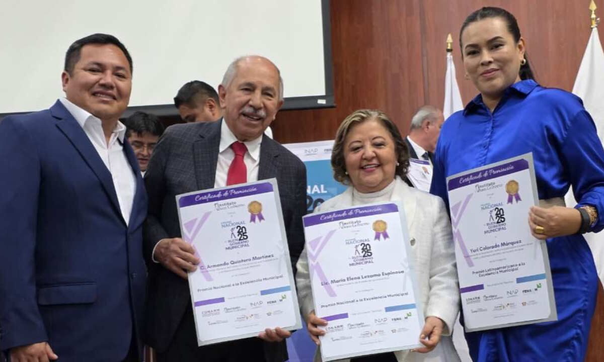 Mara Lezama recibe el Premio Nacional a la Excelencia Municipal