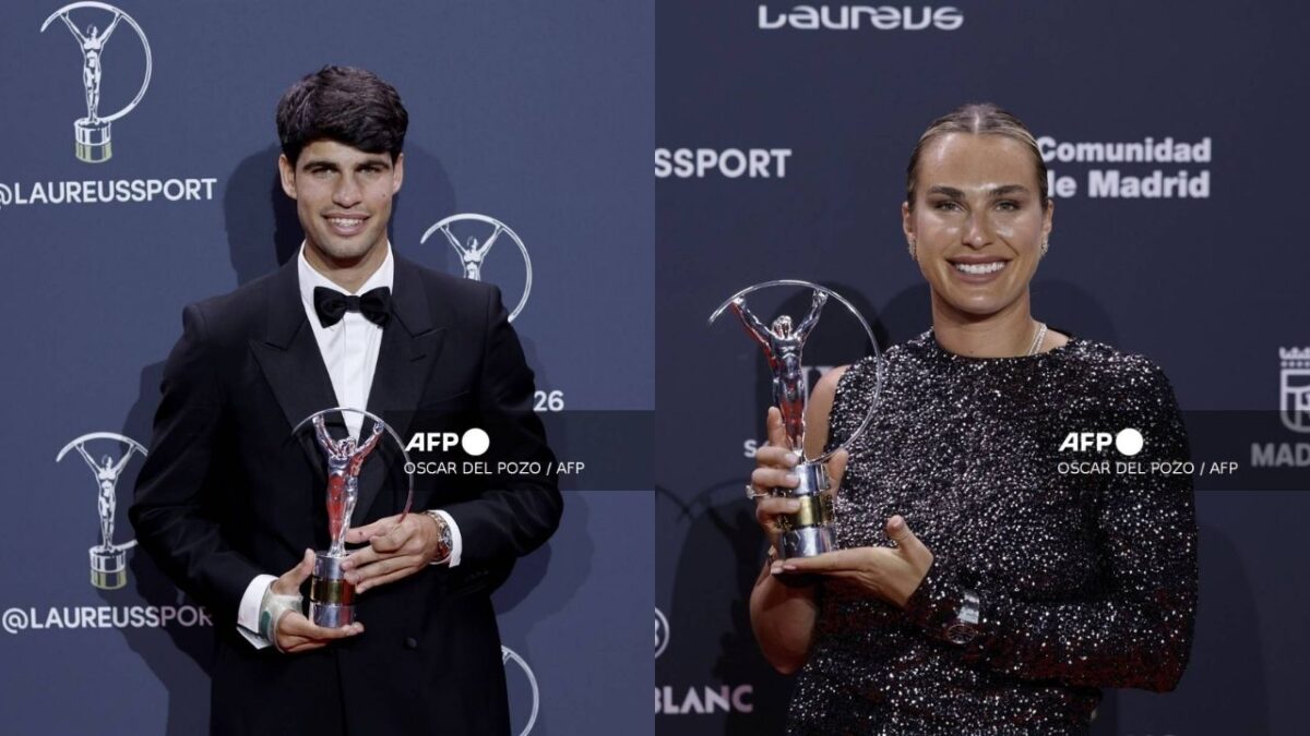 Carlos Alcaraz y Sabalenka: triunfa el tenis en los Premios Laureus 2026